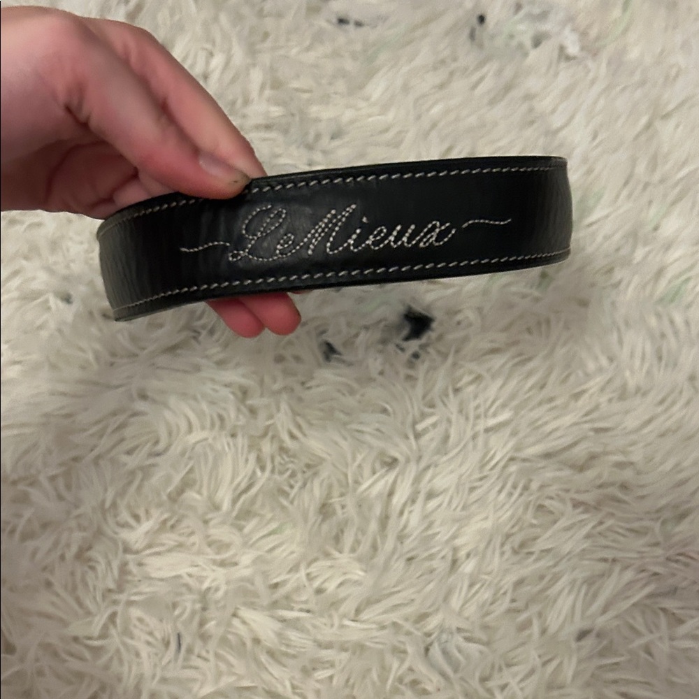 LeMieux Black Leather Belt